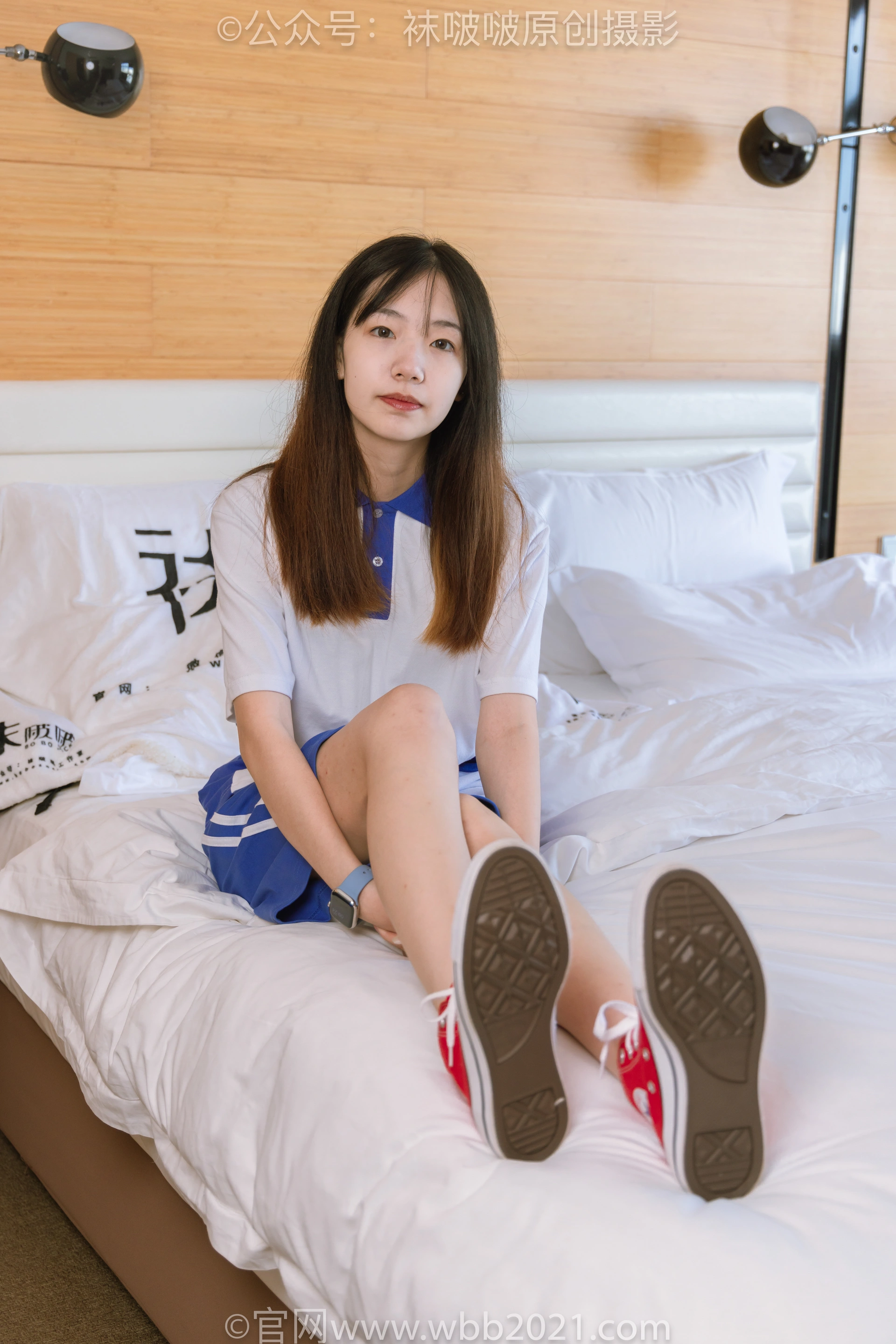 [BoBoSocks袜啵啵] NO.336 小甜豆-校服、帆布鞋、白棉袜、裸足（花絮版） 3