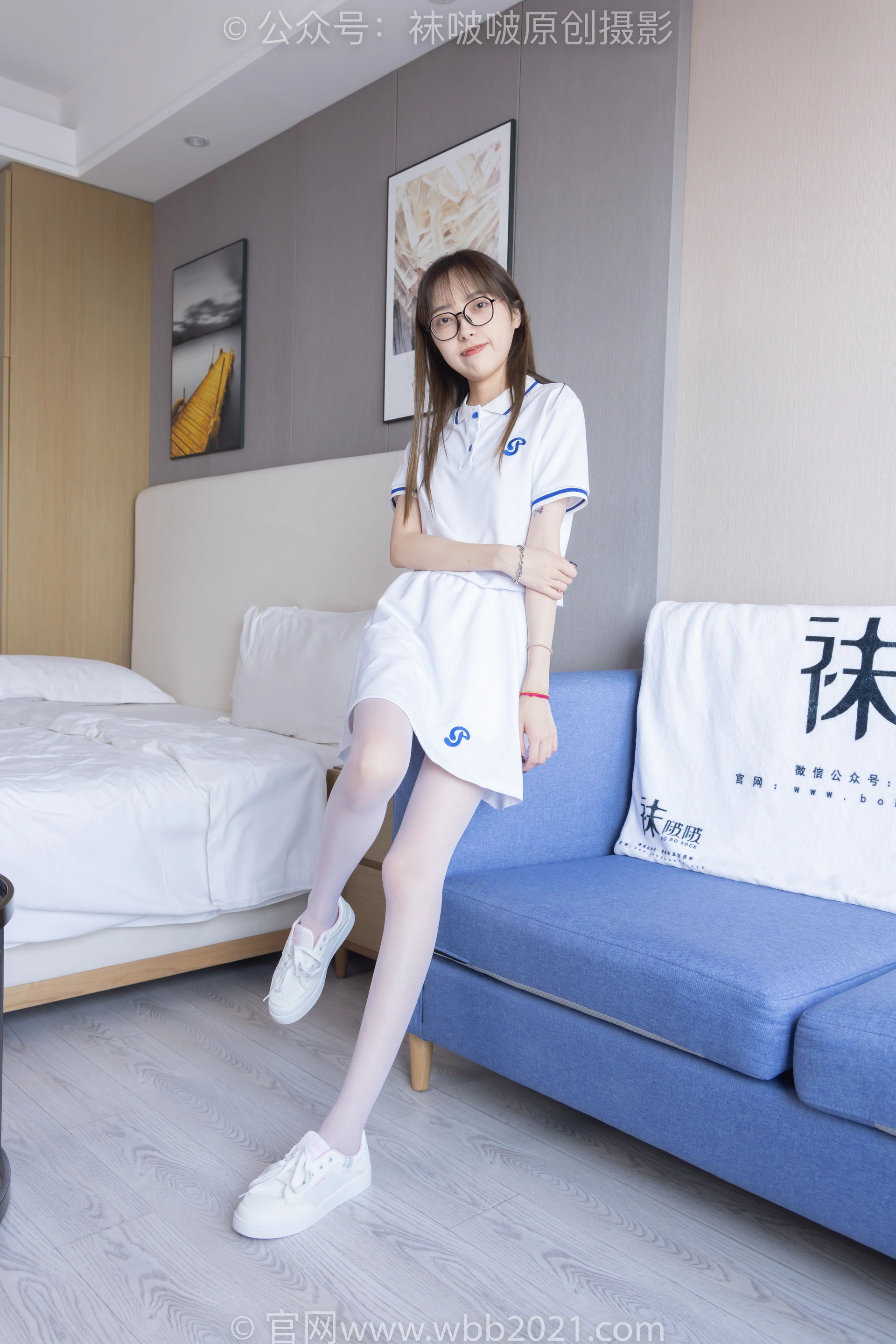 [BoBoSocks袜啵啵] NO.344 稚予-板鞋、平底鞋、白丝（花絮版） 1