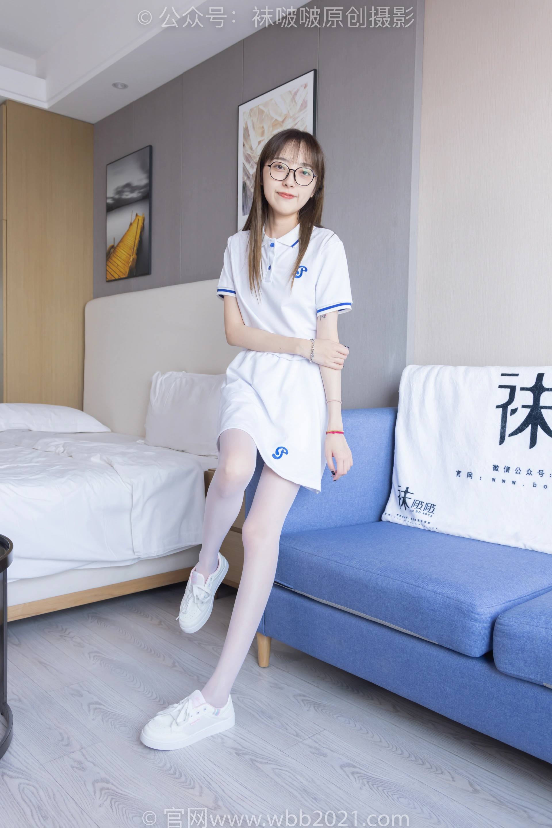 [BoBoSocks袜啵啵] NO.344 稚予-板鞋、平底鞋、白丝（花絮版） 2